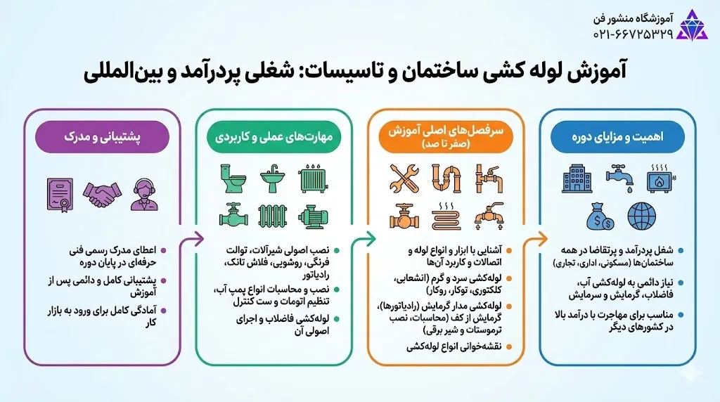 آموزش لوله کشی ساختمان